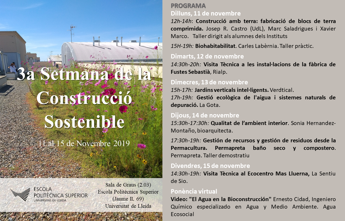 3a setmana construcció sostenible