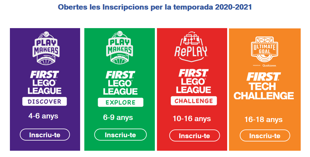 Inscripcions FLL 2021