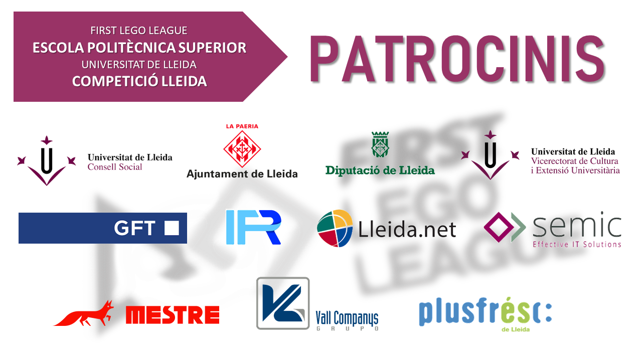 Patrocinadors FLL Lleida 2023